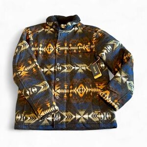 NWT Roark Pendleton Axeman Aztec Southwest Wool Jacket Men Size M